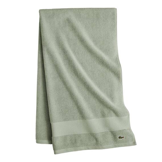 Lacoste Heritage-Supima-Baumwollduschtuch, Aloe, 76,2 x 137,2 cm