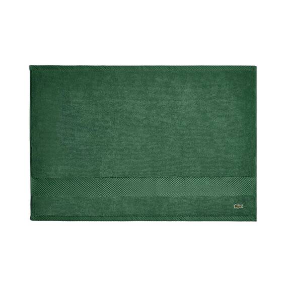 Lacoste Heritage Supima Baumwoll-Badematte, Krokodilgrün, 53,3 x 78,7 cm