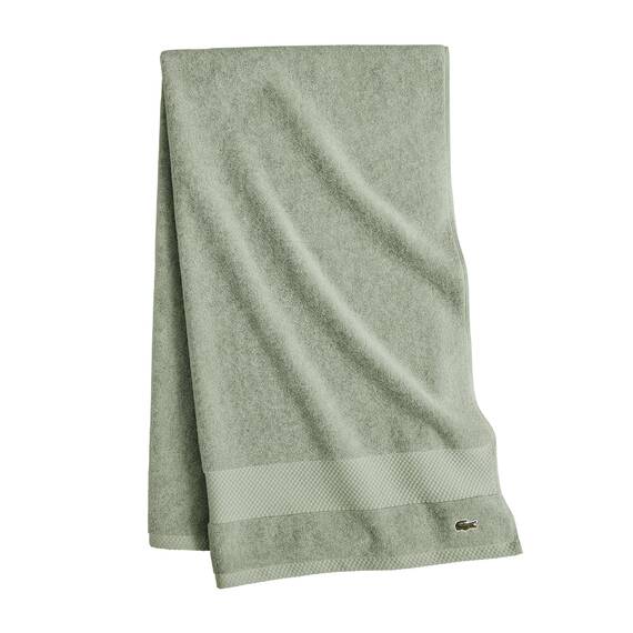 Lacoste Heritage-Supima-Baumwollduschtuch, Aloe, 76,2 x 137,2 cm