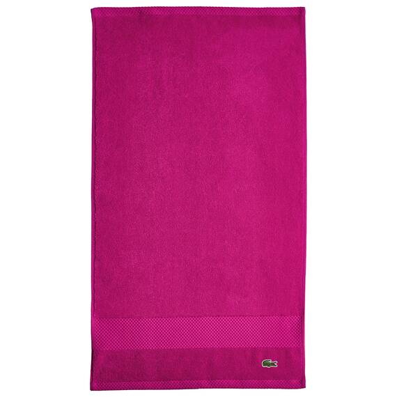 Lacoste Heritage Handtuch aus 100% Supima-Baumwolle, Magenta, 40,6 x 76,2 cm, sehr saugfähig & schnell trocknend, Premium-Badetuch, superweiches Badetuch, für Badezimmer, unverzichtbar, Geschenk für