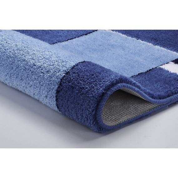 Kleine Wolke Badteppich Padova, 70 x 120 cm, Marineblau