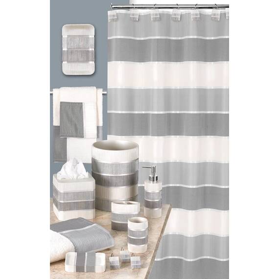 Zahari Home 4-teiliges modernes Badezimmer-Zubehör-Set, moderner Seifenspender, Becher, Zahnbürstenhalter und Seifenhalter, luxuriös, zeitgenössisch, einzigartiges Design, luxuriöses Bad-Set