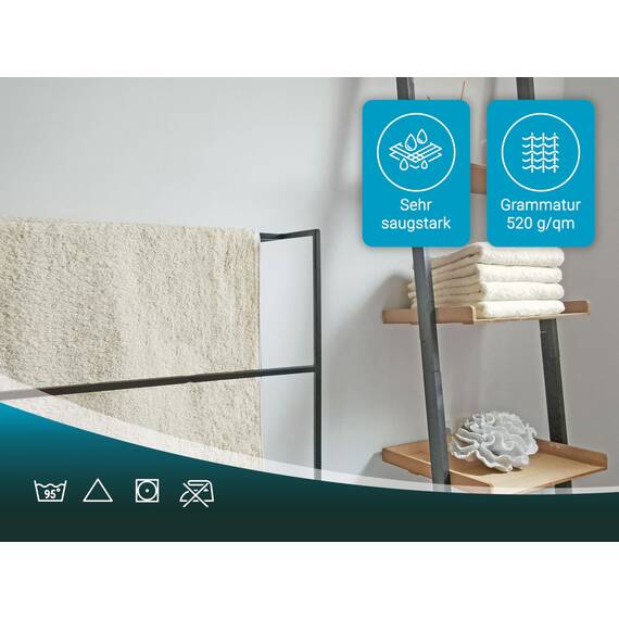 ZOLLNER 9tlg. Handtuch Set aus 6X Handtücher (ca. 50x100 cm), 3X Duschtücher (ca. 70x140 cm), besonders weich und saugstark, waschbar bis 95°C, Baumwolle, karamell