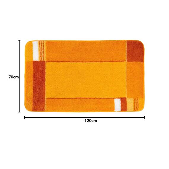 Kleine Wolke 7258539225 Badteppich Padova, 70 x 120 cm, Safran