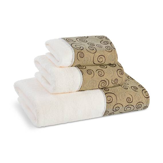 Zahari Home Miramar 3-teiliges Badetuch-Set, modernes Dekor, einzigartiges Design, mehrfarbiges Handtuch-Set