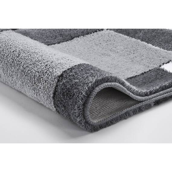 Kleine Wolke 7258901360 Badteppich Padova, 60 x 100 cm, anthrazit