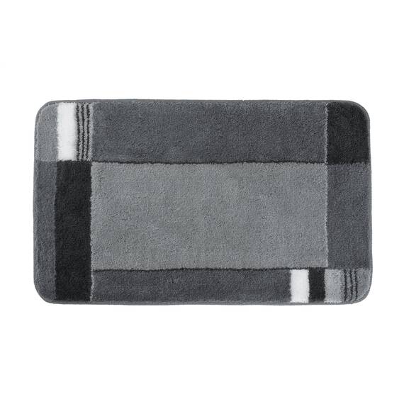 Kleine Wolke 7258901360 Badteppich Padova, 60 x 100 cm, anthrazit
