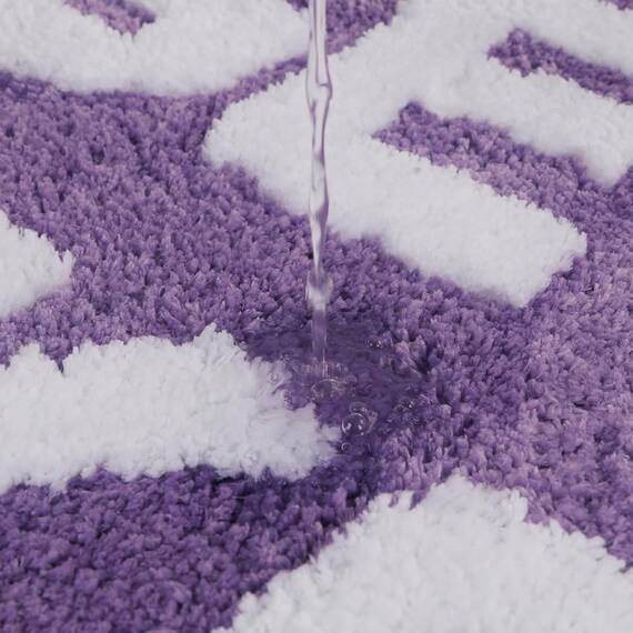 Zeeinx Get Naked Badematte, niedlicher Badteppich, rutschfeste Mikrofaser, lustige Badezimmer-Dekoration für Wohnung, violett, Badematte für Badewanne und Dusche, maschinenwaschbar, 50,8 x 81,3cm