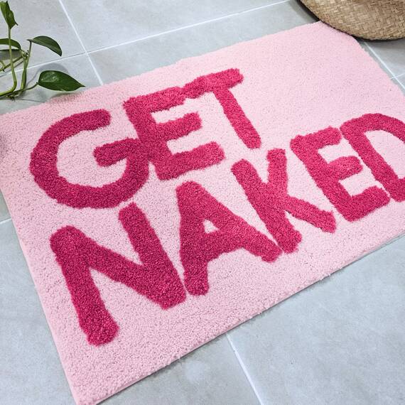 New Mungo Get Naked Badematte, Pink, 78,7 x 50,8 cm