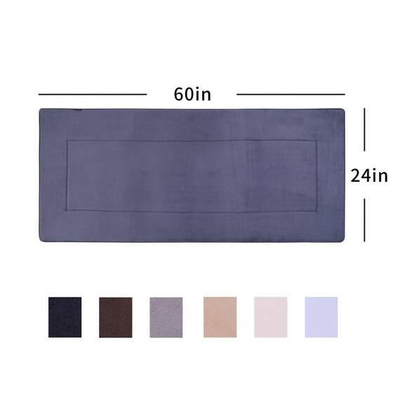 FABBRICA Home Weicher Flurläufer, waschbarer Bodenteppich, rutschfester Memory-Schaum-Teppich, super Wasseraufnahme, geeignet für Badezimmermatte, Eingang, Küche, Wohnzimmerdekoration (6 x 152 cm