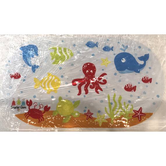 Rutschfeste Matte für Badewanne oder Dusche von Scarlet Gem, für Babys, Kleinkinder und Kinder, rutschfeste Phthalate und bleifrei, strapazierfähig und beständig gegen Schimmel, PVC
