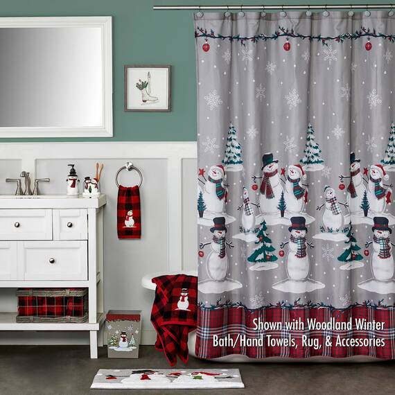 SKL Home by Saturday Knight Ltd. Woodland Winter Badteppich, Mehrfarbig