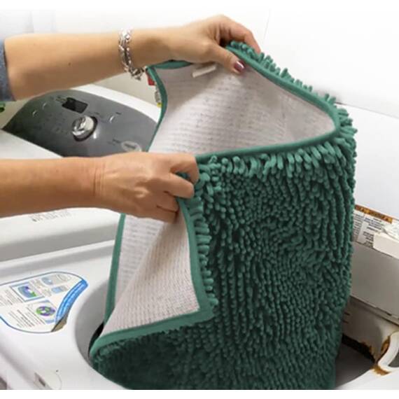 Muddy Mat® | Super Absorbent Door Mat Indoor, Microfiber Quick Dry Chenille Entryway Rug, Non-Slip Front Door Mat, Indoor Mats for Entryway, Machine Washable Pet Rug, Sea Green 36"x60"