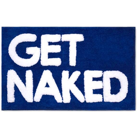 New Mungo Get Naked Badematte, niedlicher Badezimmerteppich, lustige Badematte, 78,7 x 50,8 cm, Blau