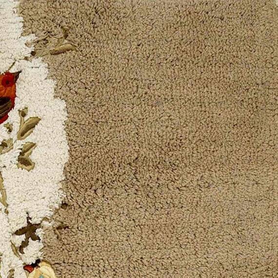 Avanti Linens - 11984JIVR Vergoldete Vögel, Badteppich, elfenbeinfarben