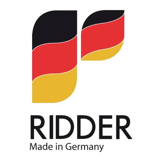 RIDDER- Badematte Plattfuß. Größe 38 x 72 cm. Rechteckig aus Gummi in Orange.