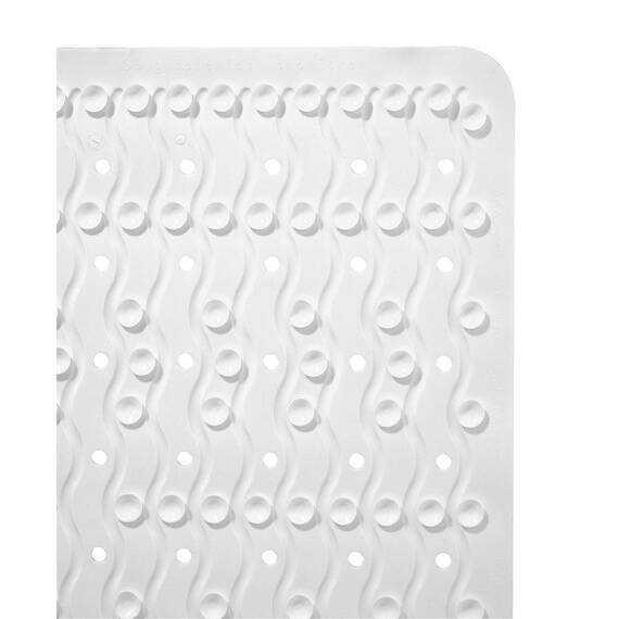 RIDDER Duscheinlage, Duschmatte ca. 54x54 cm, Plattfuß, weiß | Allergikerfreundlich | Made in Germany | Nachhaltig | Recyclebar | Waschbar | PVC-frei