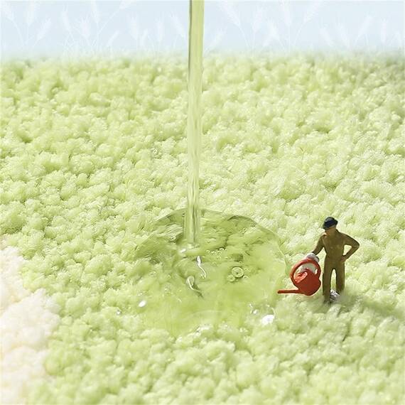 Ankah Niedlicher Duschvorleger, luxuriös, zottelig, hoch saugfähig und rutschfest, maschinenwaschbar, passend für Badewanne, Dusche und Badezimmer, 45,7 x 66 cm, Kleiner Frosch