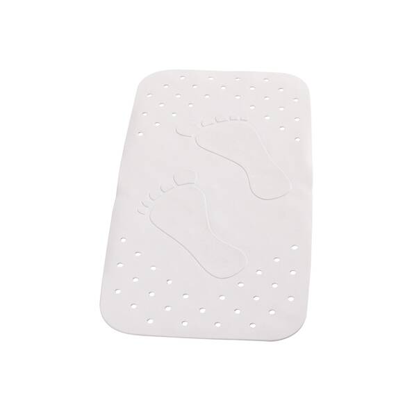 RIDDER Wanneneinlage, Badematte, Badewanneneinlage ca. 38x72 cm, Plattfuß, weiß | Allergikerfreundlich | Made in Germany | Nachhaltig | Recyclebar | Waschbar | PVC-frei
