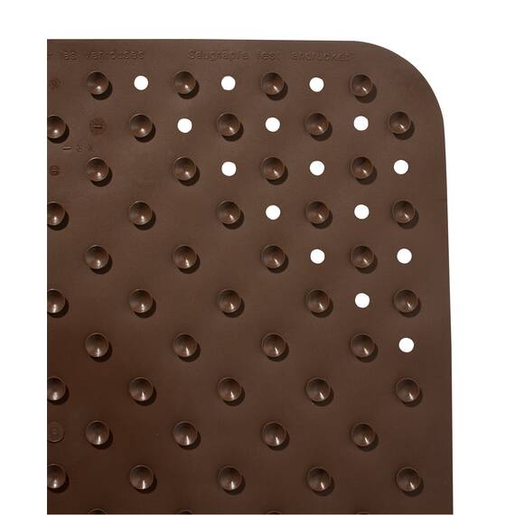 RIDDER Duscheinlage, Duschmatte ca. 54x54 cm, Plattfuß, braun | Allergikerfreundlich | Made in Germany | Nachhaltig | Recyclebar | Waschbar | PVC-frei