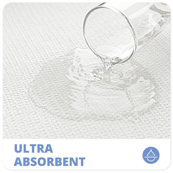 Bosap Badezimmerteppich-Set, 2-teilig, dünne Badezimmermatten, WC-Vorleger, schnell trocknend, rutschfest, maschinenwaschbar, niedriger Flor, saugfähige Badematten, Dusche, Waschbecken