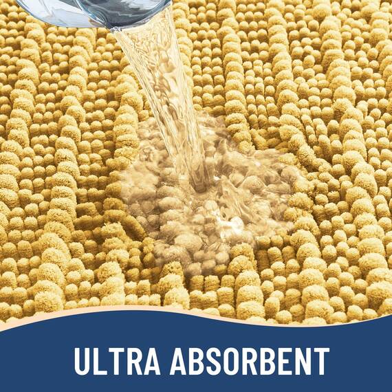 Arotive Luxuriöser Badezimmerteppich, extra weich, dick, saugfähig, zottelig, Chenille, rutschfest, maschinenwaschbar, trocknergeeignet, Badematten für Badezimmerboden, Badewanne und Dusche