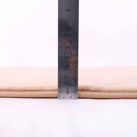 FABBRICA HOME Weicher Flurläufer, waschbarer Bodenteppich, rutschfester Memory-Schaum-Teppich, super Wasseraufnahme, geeignet für Badezimmermatte, Eingang, Küche, Wohnzimmer-Dekor (0,6 x 1,8 m, Beige)