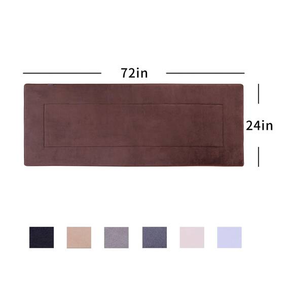 FABBRICA Home Weicher Flurläufer, waschbarer Bodenteppich, rutschfester Memory-Schaum-Teppich, super Wasseraufnahme, geeignet für Badezimmermatte, Eingang, Küche, Wohnzimmerdekoration (0,6 x 1,8 m