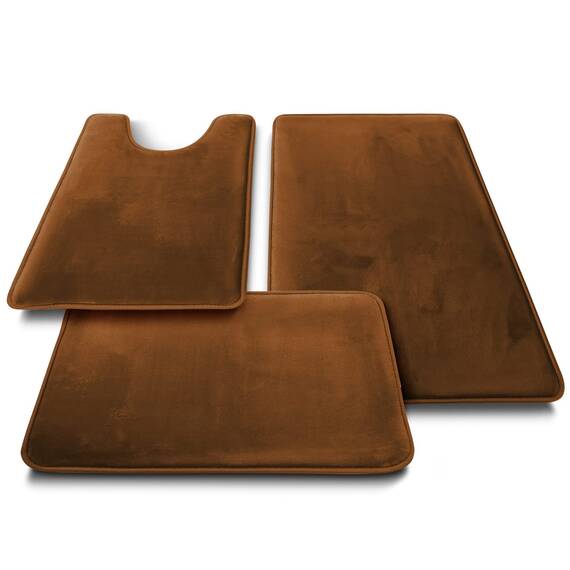 Clara Clark Rutschfester Rückstellschaum Set of 2 - Small/Large Schokobraun