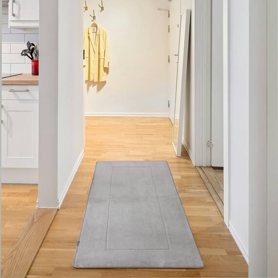 FABBRICA HOME Weicher Flurläufer, waschbarer Bodenteppich, rutschfester Memory-Schaum-Teppich, super Wasseraufnahme, geeignet für Badezimmerteppich, Badewanne und Dusche, Eingang, Küche