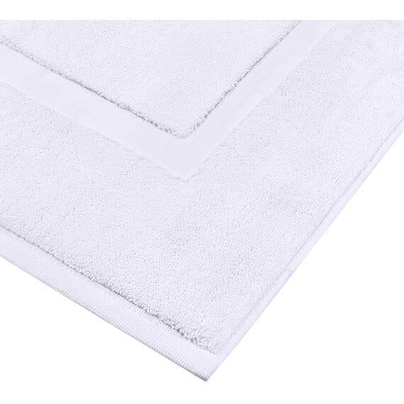 Utopia Towels - 2er Pack groß Badematte Badvorleger (53 x 86 cm) - 100% Baumwolle Frottee -Waschbare Badteppich (Weiß)