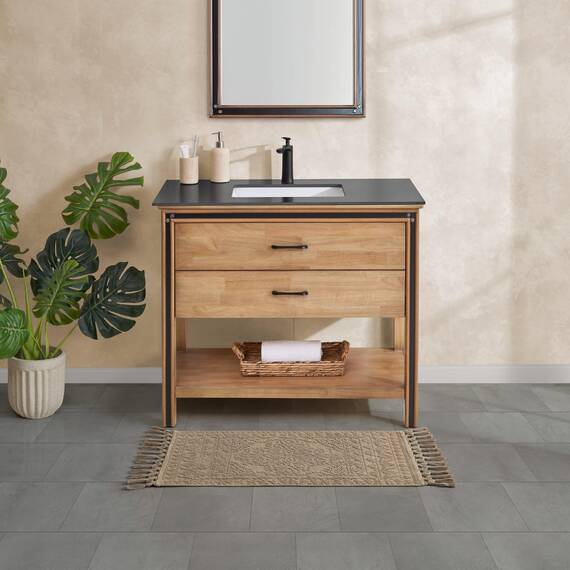 French Connection Nellore Badezimmerteppiche, gewebte und perlenbesetzte Badezimmermatten, langlebige Badteppiche, Dicke Badematten für Badezimmer und Duschvorleger, 50,8 x 96,5 cm, Taupe
