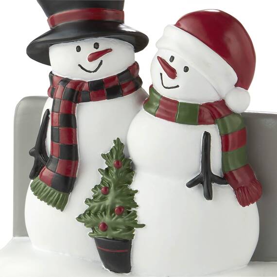 SKL Home Weihnachten/Geschenk Woodland Winter Schneemann Zahnbürstenhalter, Harz, Mehrfarbig, 4" W x 33" L (Pack of 1)