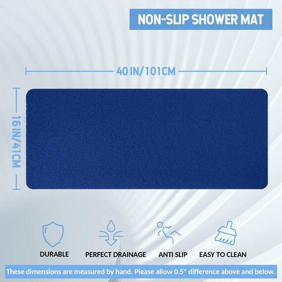 Hargiis Rutschfeste Badewannenmatte, rutschfeste Duschmatte, schnell trocknende Badewannenmatten, Fußschrubber Matte, Anti-Rutsch-Matte für Badewanne, Boden, Badezimmer, Küche, Zuhause, Hotel