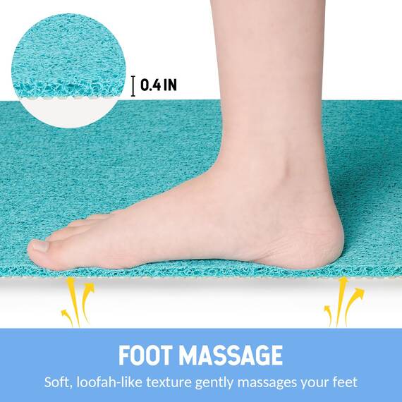 Hargiis Rutschfeste Badewannenmatte, rutschfeste Duschmatte, schnell trocknende Badewannenmatten, Fußschrubber Matte, Anti-Rutsch-Matte für Badewanne, Boden, Badezimmer, Küche, Zuhause, Hotel