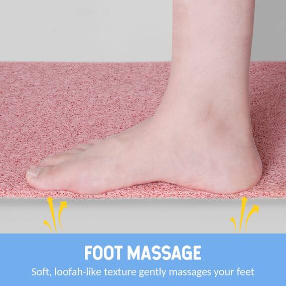 Hargiis Rutschfeste Badewannenmatte, rutschfeste Duschmatte, schnell trocknende Badewannenmatten, Fußschrubber Matte, Anti-Rutsch-Matte für Badewanne, Boden, Badezimmer, Küche, Zuhause, Hotel (Rosa,
