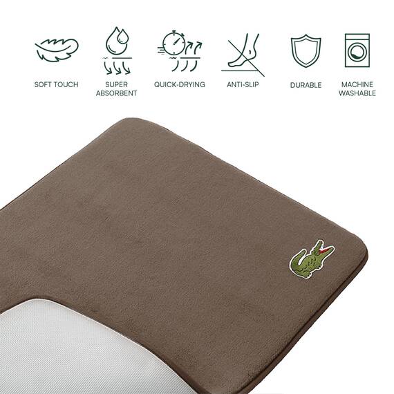 Lacoste Crocodile Rug, 19"x30", Falcon