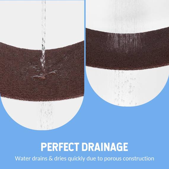 Hargiis Rutschfeste Badewannenmatte, rutschfeste Duschmatte, schnell trocknende Badewannenmatten, Fußschrubber Matte, Anti-Rutsch-Matte für Badewanne, Boden, Badezimmer, Küche, Zuhause, Hotel (Braun