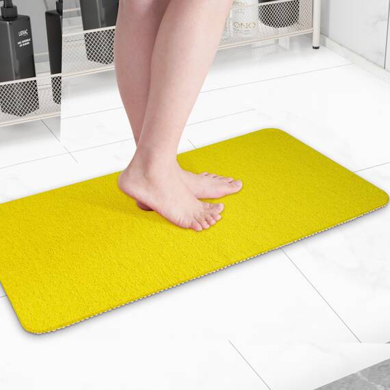 Hargiis Rutschfeste Badewannenmatte, rutschfeste Duschmatte, schnell trocknende Badewannenmatten, Fußschrubber Matte, Anti-Rutsch-Matte für Badewanne, Boden, Badezimmer, Küche, Zuhause, Hotel (Gelb