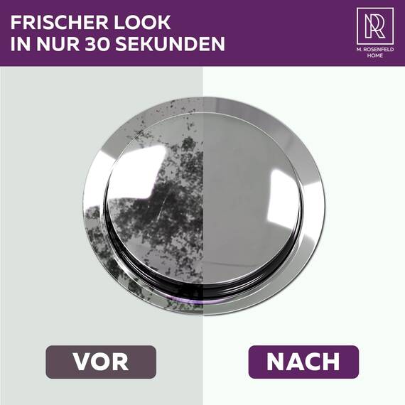 Universal Waschbeckenstöpsel 40 mm Chrom – Abflussstopfen aus Messing mit Gummi – Excenterstopfen höhenverstellbar – Rostfrei & Dicht – Für Waschbecken, Bad & Bidet – 2 Stück