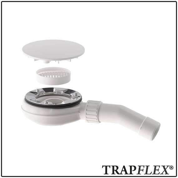 1x Trapflex Haarsieb/Haarfilter + 1x Haarfänger (Kompatibel mit Tempoplex Ablaufgarnitur Modellnummer 6961, 6962, 6963 ersetzt Teilenummer 582951/6961.96)