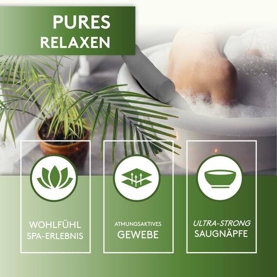 SilverRack Badewannenkissen MEDIUM-WEICH [Grau 3D] - Nackenkissen für Badewanne mit Saugnäpfen als Badewannen-Zubehör - Kissen für Badewanne - Badekissen mit ergonomischer Passform