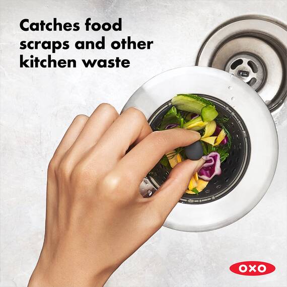 OXO Good Grips Abflusssieb für die Küche – grau
