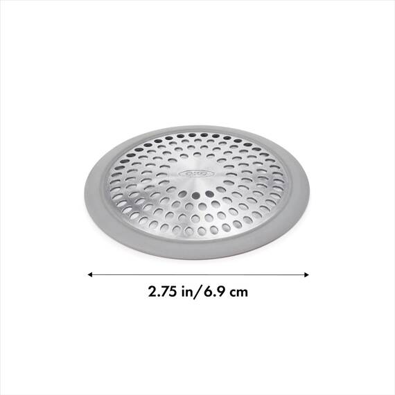 OXO Good Grip Abflusssieb/Haarsieb aus Edelstahl für die Badewanne