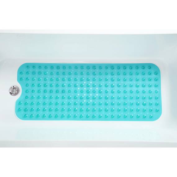 Tike Smart Extra lange rutschfeste Badewannen- und Duschmatte, 99,1 x 40,6 cm (nur glatte, nicht strukturierte Wannen), sicher, sauber, maschinenwaschbar, hervorragende Griffigkeit und Drainage,