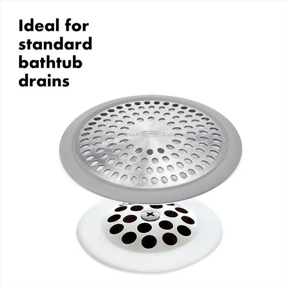 OXO Good Grip Abflusssieb/Haarsieb aus Edelstahl für die Badewanne