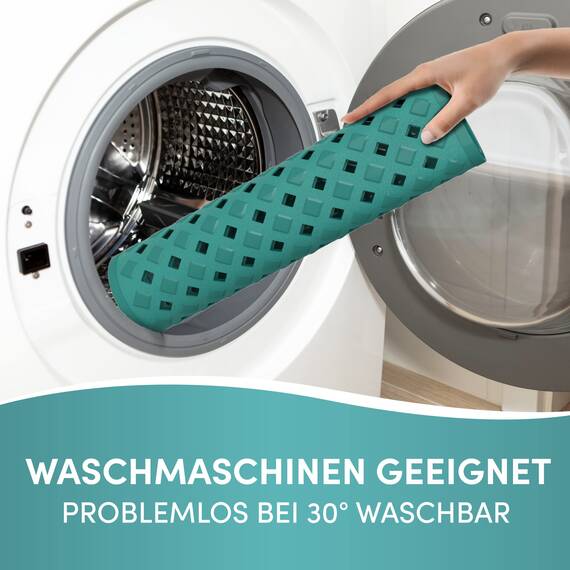 Engelbach® Badewannenmatte rutschfest Inkl. 2 Haken zum Trocknen 88x40cm - Badewanne Antirutschmatte 100% BPA-Frei - Badewanneneinlage schimmelresistent & maschinenwaschbar