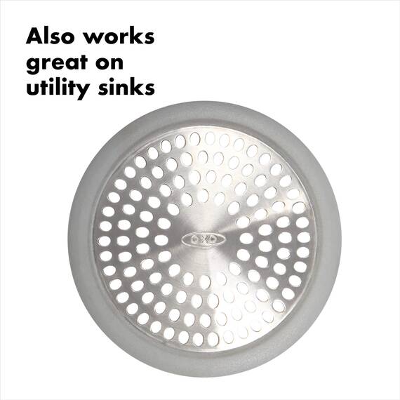OXO Good Grip Abflusssieb/Haarsieb aus Edelstahl für die Badewanne