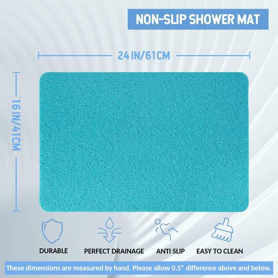 Hargiis Rutschfeste Badewannenmatte, rutschfeste Duschmatte, schnell trocknende Badewannenmatten, Fußschrubber Matte, Anti-Rutsch-Matte für Badewanne, Boden, Badezimmer, Küche, Zuhause, Hotel