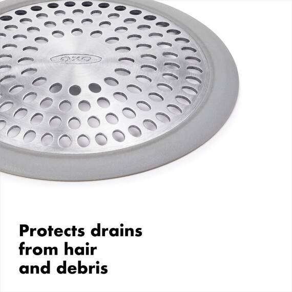 OXO Good Grip Abflusssieb/Haarsieb aus Edelstahl für die Badewanne